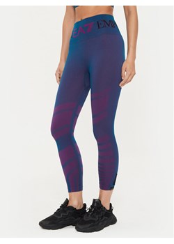 EA7 Emporio Armani Legginsy 6DTP51 TJDGZ 2519 Niebieski Slim Fit ze sklepu MODIVO w kategorii Spodnie damskie - zdjęcie 182660065
