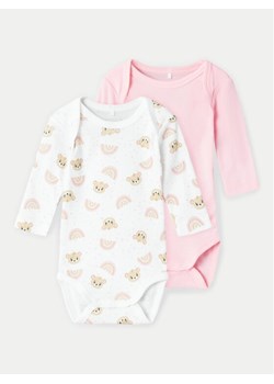 NAME IT Komplet 2 par body dziecięcych 13227023 Różowy ze sklepu MODIVO w kategorii Body niemowlęce - zdjęcie 182660075