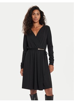 TWINSET Sukienka koktajlowa 241TE2054 Czarny Regular Fit ze sklepu MODIVO w kategorii Sukienki - zdjęcie 182660196
