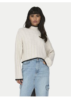 ONLY Sweter 15329963 Beżowy Regular Fit ze sklepu MODIVO w kategorii Swetry damskie - zdjęcie 182660229