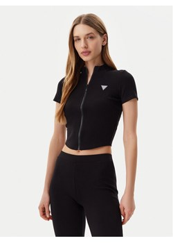 Guess Bluzka V5GP25 KCRS2 Czarny Regular Fit ze sklepu MODIVO w kategorii Bluzki damskie - zdjęcie 182660308