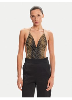 NORMA KAMALI Body Mio KK424XPL165302 Brązowy Slim Fit ze sklepu MODIVO w kategorii Bluzki damskie - zdjęcie 182660639