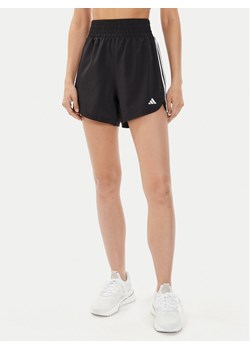 adidas Szorty sportowe Pacer Training 3-Stripes IT7760 Czarny Regular Fit ze sklepu MODIVO w kategorii Szorty - zdjęcie 182660668