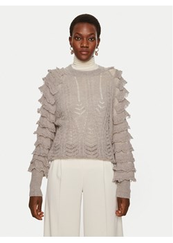 TWINSET Sweter 242TP3101 Szary Loose Fit ze sklepu MODIVO w kategorii Swetry damskie - zdjęcie 182660795