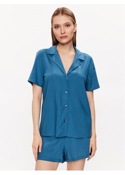 Calvin Klein Underwear Piżama 000QS6967E Granatowy Regular Fit ze sklepu MODIVO w kategorii Piżamy damskie - zdjęcie 182660835