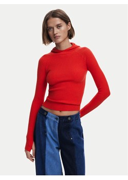 Desigual Sweter 25SWJF19 Czerwony Slim Fit ze sklepu MODIVO w kategorii Swetry damskie - zdjęcie 182660878