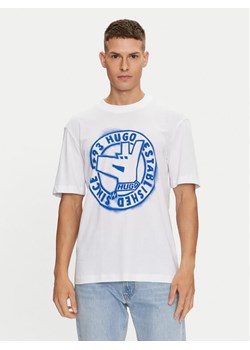 Hugo T-Shirt Norieles 50519387 Biały Regular Fit ze sklepu MODIVO w kategorii T-shirty męskie - zdjęcie 182660926