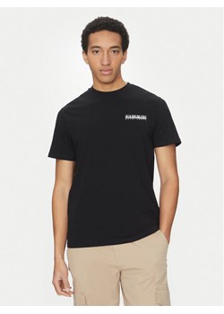 Napapijri T-Shirt S-Dati NP0A4IE2 Czarny Regular Fit ze sklepu MODIVO w kategorii T-shirty męskie - zdjęcie 182660955