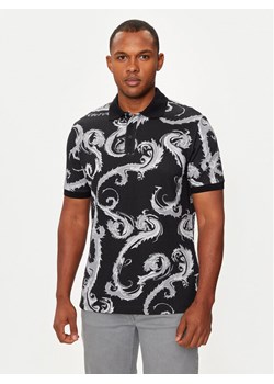 Versace Jeans Couture Polo 77GAG6S0 Czarny Regular Fit ze sklepu MODIVO w kategorii T-shirty męskie - zdjęcie 182660979
