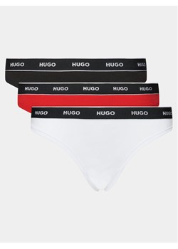 Hugo Komplet 3 par stringów Triplet Thong 50480150 Kolorowy ze sklepu MODIVO w kategorii Majtki damskie - zdjęcie 182661066