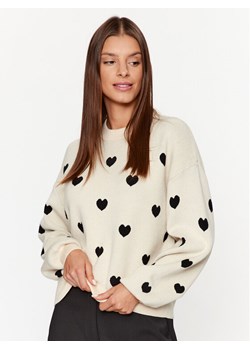 Noisy May Sweter Charlott 27028159 Beżowy Relaxed Fit ze sklepu MODIVO w kategorii Swetry damskie - zdjęcie 182661159