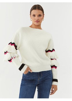 Silvian Heach Sweter GPA23183MA Écru Relaxed Fit ze sklepu MODIVO w kategorii Swetry damskie - zdjęcie 182661189