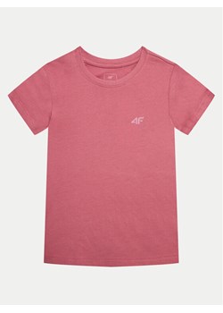 4F T-Shirt 4FJWMM00TTSHF1658 Różowy Slim Fit - id: 0000303943486 - marki 4F - 182661268 4F T-Shirt 4FJWMM00TTSHF1658 Różowy Slim Fit ze sklepu MODIVO w kategorii Bluzki dziewczęce - zdjęcie 182661268