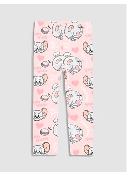 Coccodrillo Legginsy WC3122101LIG Różowy Slim Fit ze sklepu MODIVO w kategorii Spodnie dziewczęce - zdjęcie 182661287