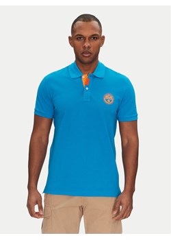 Napapijri Polo E-Clanis NP0A4ID3B2W1 Niebieski Regular Fit ze sklepu MODIVO w kategorii T-shirty męskie - zdjęcie 182661437