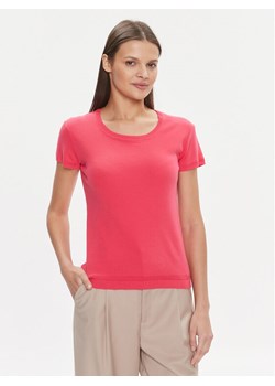 United Colors Of Benetton T-Shirt 1091D1M10 Różowy Regular Fit ze sklepu MODIVO w kategorii Bluzki damskie - zdjęcie 182661507