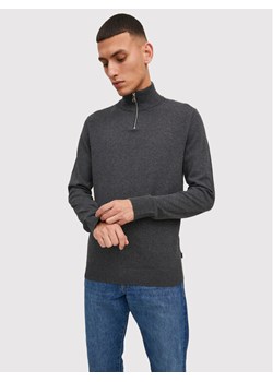 Jack&Jones Sweter Emil 12189339 Szary Regular Fit ze sklepu MODIVO w kategorii Swetry męskie - zdjęcie 182661785