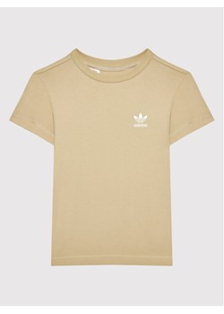 adidas T-Shirt HK7437 Beżowy Regular Fit ze sklepu MODIVO w kategorii T-shirty chłopięce - zdjęcie 182661929