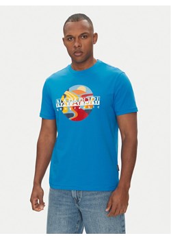 Napapijri T-Shirt S-Valdor NP0A4IE6 Niebieski Regular Fit ze sklepu MODIVO w kategorii T-shirty męskie - zdjęcie 182662075