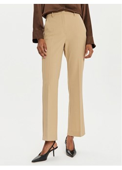 Weekend Max Mara Spodnie materiałowe Estasi 2425136032 Beżowy Straight Fit - id: 0000304199561 - marki Max Mara - 182662165 Weekend Max Mara Spodnie materiałowe Estasi 2425136032 Beżowy Straight Fit ze sklepu MODIVO w kategorii Spodnie damskie - zdjęcie 182662165