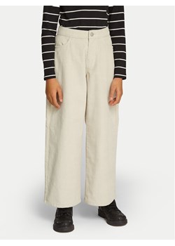 Calvin Klein Jeans Spodnie materiałowe IG0IG02615 Beżowy Straight Fit ze sklepu MODIVO w kategorii Spodnie dziewczęce - zdjęcie 182662219