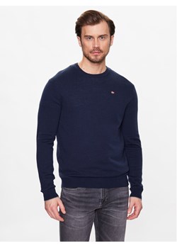 Napapijri Sweter Damavand NP0A4GJU Granatowy Regular Fit ze sklepu MODIVO w kategorii Swetry męskie - zdjęcie 182662227