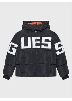 Guess Kurtka puchowa L4BL04 WB240 Czarny Regular Fit ze sklepu MODIVO w kategorii Kurtki chłopięce - zdjęcie 182662439