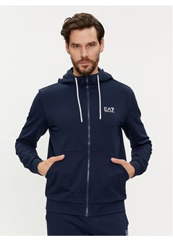 EA7 Emporio Armani Bluza 3DPM53 PJ05Z 1554 Granatowy Regular Fit ze sklepu MODIVO w kategorii Bluzy męskie - zdjęcie 182662608