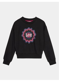 Lee Bluza Graphic Crew BB LEG5122 Czarny Regular Fit ze sklepu MODIVO w kategorii Bluzy dziewczęce - zdjęcie 182662646