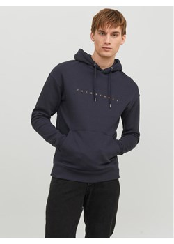 Jack&Jones Bluza Star 12233972 Granatowy Relaxed Fit ze sklepu MODIVO w kategorii Bluzy męskie - zdjęcie 182662819