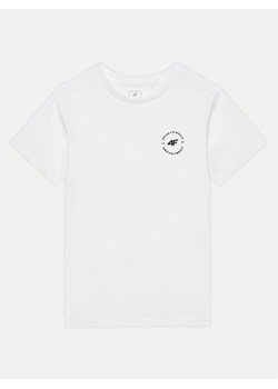 4F T-Shirt 4FJWAW24TTSHM1859 Biały Regular Fit ze sklepu MODIVO w kategorii T-shirty chłopięce - zdjęcie 182662896