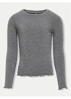 Kids ONLY Bluzka 15331400 Szary Slim Fit ze sklepu MODIVO w kategorii Bluzki dziewczęce - zdjęcie 182662935