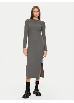 Brave Soul Sukienka codzienna LDRJ-624CAMILA Szary Regular Fit ze sklepu MODIVO w kategorii Sukienki - zdjęcie 182662955