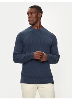Calvin Klein Jeans Sweter Linear J30J326888 Granatowy Relaxed Fit ze sklepu MODIVO w kategorii Swetry męskie - zdjęcie 182662967