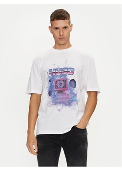Hugo T-Shirt Naradie 50519048 Biały Regular Fit ze sklepu MODIVO w kategorii T-shirty męskie - zdjęcie 182662978