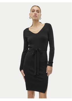 Vero Moda Sukienka dzianinowa Saba 10309320 Czarny Slim Fit ze sklepu MODIVO w kategorii Sukienki - zdjęcie 182662988