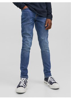 Jack&Jones Junior Jeansy Liam 12242680 Niebieski Skinny Fit ze sklepu MODIVO w kategorii Spodnie chłopięce - zdjęcie 182663017