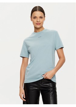 Calvin Klein T-Shirt K20K207519 Błękitny Regular Fit ze sklepu MODIVO w kategorii Bluzki damskie - zdjęcie 182663018