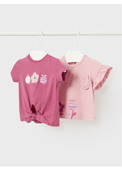 Mayoral Komplet 2 t-shirtów 1097 Różowy Regular Fit ze sklepu MODIVO w kategorii Koszulki niemowlęce - zdjęcie 182663037