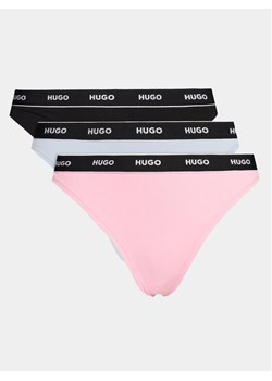 Hugo Komplet 3 par stringów 50480150 Kolorowy ze sklepu MODIVO w kategorii Majtki damskie - zdjęcie 182663115