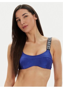Calvin Klein Swimwear Góra od bikini KW0KW02389 Granatowy ze sklepu MODIVO w kategorii Stroje kąpielowe - zdjęcie 182663435