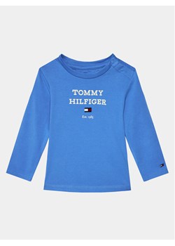 Tommy Hilfiger Bluzka Logo KN0KN01760 Niebieski Regular Fit ze sklepu MODIVO w kategorii Kaftaniki i bluzki - zdjęcie 182663489