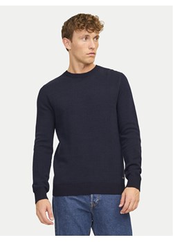 Jack&Jones Sweter Globe 12258139 Granatowy Regular Fit ze sklepu MODIVO w kategorii Swetry męskie - zdjęcie 182663497
