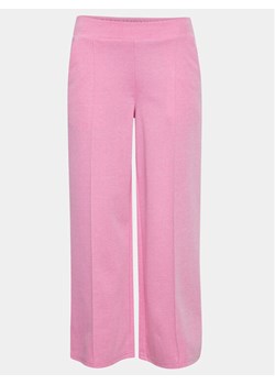 ICHI Spodnie materiałowe 20113287 Różowy Relaxed Fit ze sklepu MODIVO w kategorii Spodnie damskie - zdjęcie 182663516