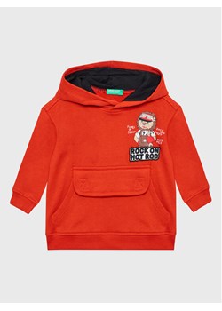 United Colors Of Benetton Bluza 3J74G2007 Czerwony Regular Fit ze sklepu MODIVO w kategorii Bluzy chłopięce - zdjęcie 182663769