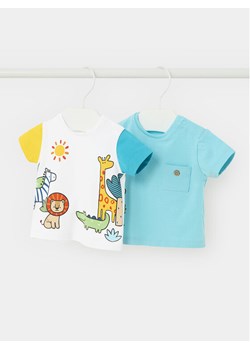 Mayoral Komplet 2 t-shirtów 1002 Kolorowy Regular Fit ze sklepu MODIVO w kategorii Koszulki niemowlęce - zdjęcie 182663819