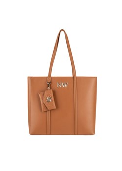 Nine West Torebka LX10047 Brązowy ze sklepu MODIVO w kategorii Torby Shopper bag - zdjęcie 182663855