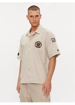 Champion Koszula 220005 Szary Custom Fit ze sklepu MODIVO w kategorii Koszule męskie - zdjęcie 182663895