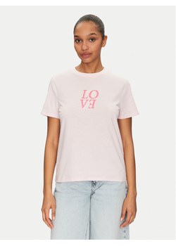 Pieces T-Shirt Skylar 17155376 Różowy Regular Fit ze sklepu MODIVO w kategorii Bluzki damskie - zdjęcie 182664009