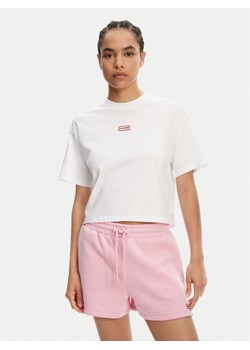 Hunter T-Shirt Abby HARW0059251 Biały Boxy Fit ze sklepu MODIVO w kategorii Bluzki damskie - zdjęcie 182664075